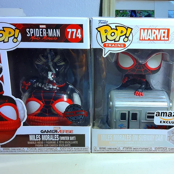 Funko POP Gamerverse #774 - Miles Morales Winter Suit Exclusive 平行輸入 774 Miles Morales Winter Suit Upside-down
